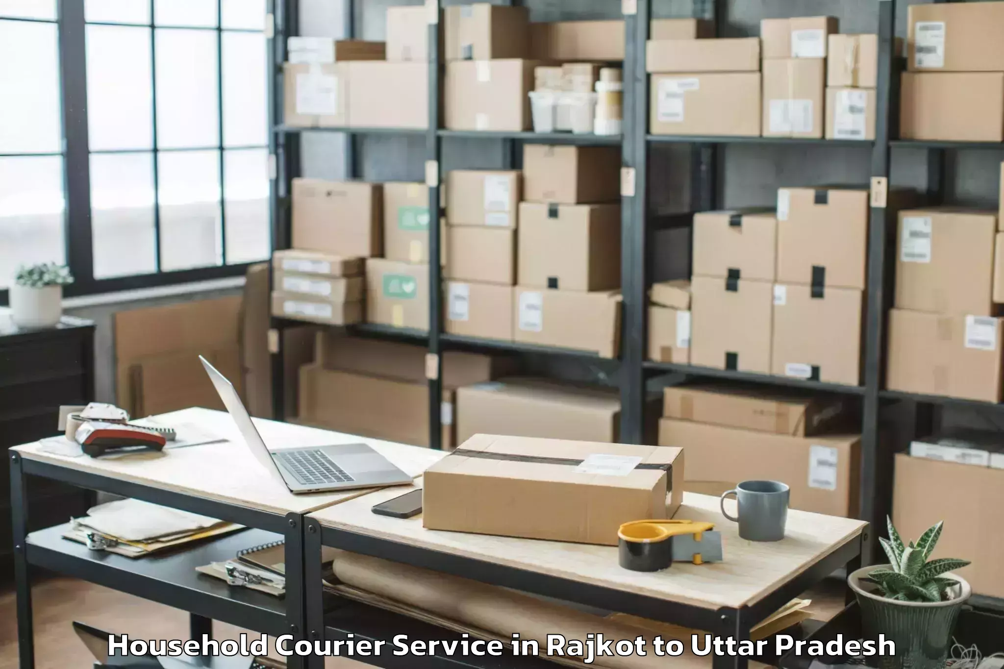 Comprehensive Rajkot to Abhilashi University Lucknow Household Courier